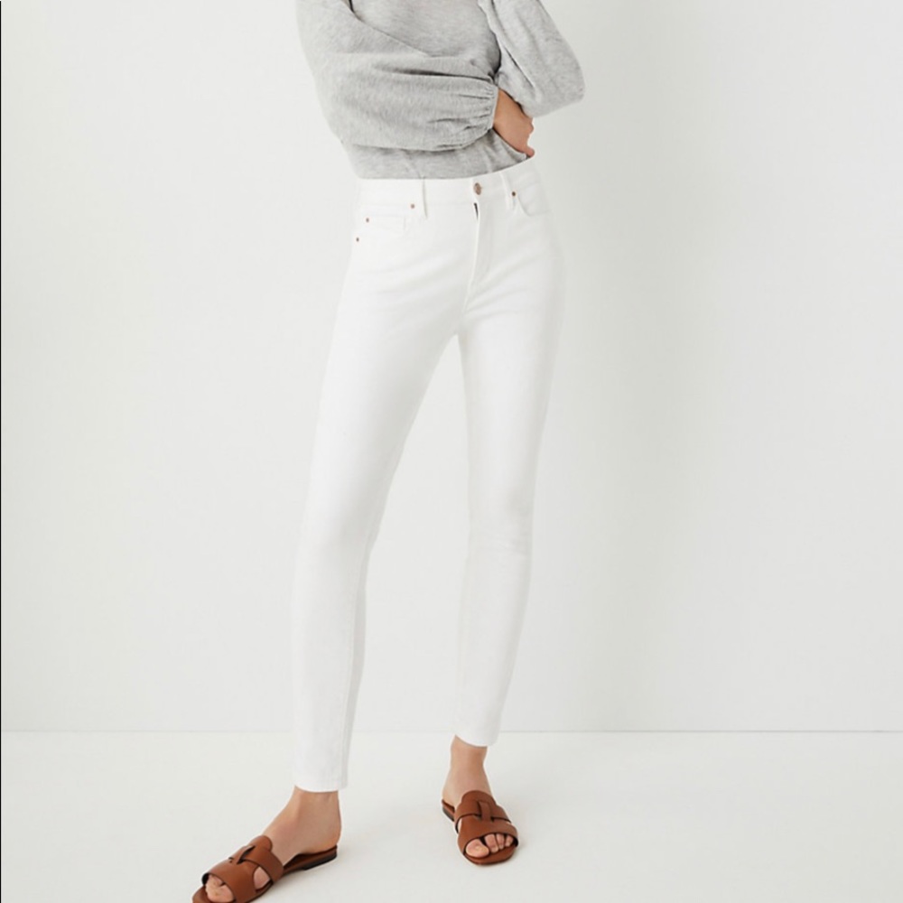 Ann Taylor Sculpting Pocket Mid Rise Skinny Jeans 560053